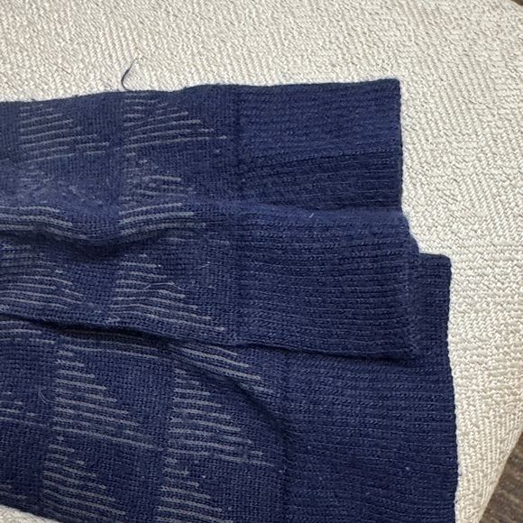 Structure Dark Blue Patterned Socks - Picture 4 of 4